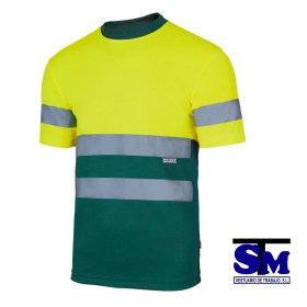 camiseta_tecnica_velilla_305506_bicolor_AV_m-c_verde_amarillo_flúor-