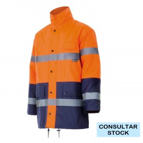 parka_bicolor_AV_166_naranja_amarillo_flúor_marino