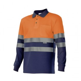 polo_bicolor_AV_m-c_175_azul_marino_naranja_flúor